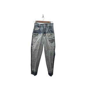 Vintage Sweet Clothing Co. High-Waisted Relaxed Fit Denim Jeans For Women Two-To